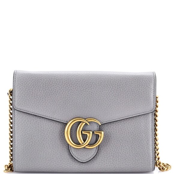 Gucci GG Marmont Chain Wallet Leather Mini reb-860-091725 - Picture 1 of 7